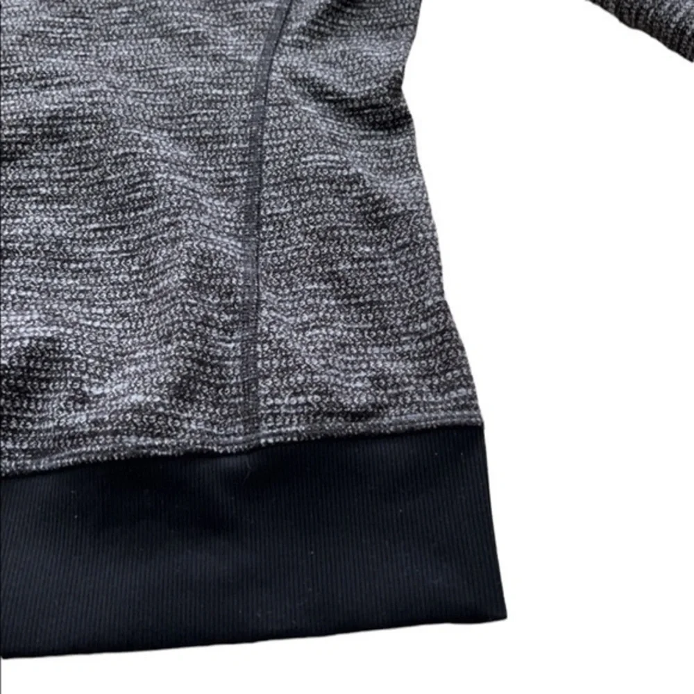 Lululemon Black & Gray Be‎ Present Athletic Zip Jacket